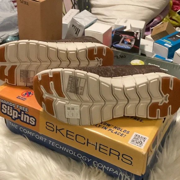 Skechers Women’s Chocolate Slip-On Loafers - Picture 8 of 9